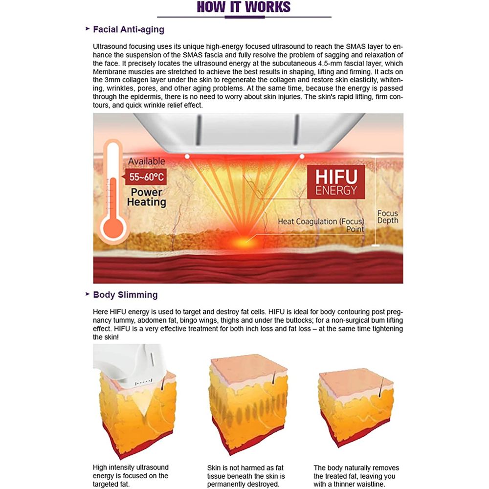 Portable Type Wrinkle Removal Face Lifting Machine